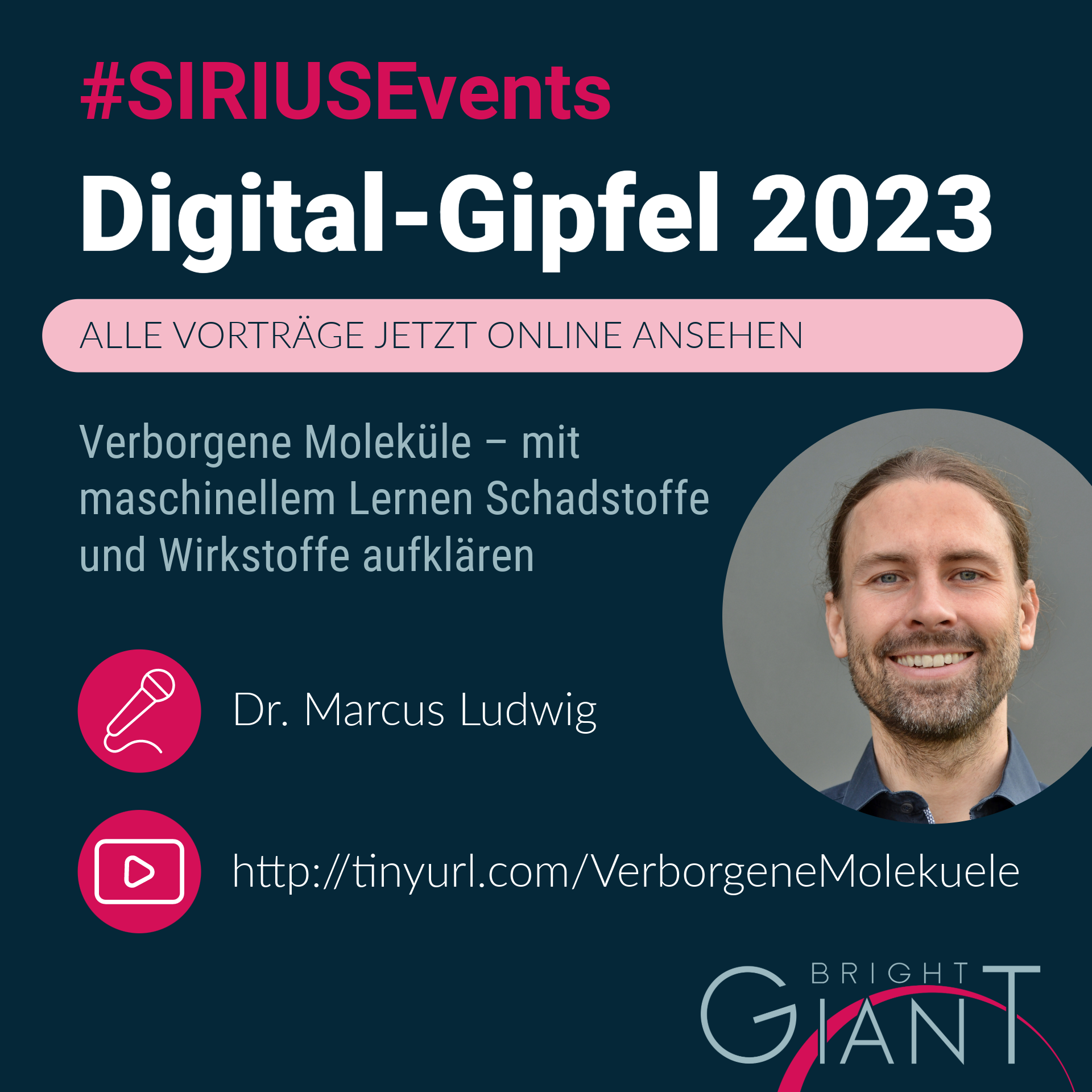 In November 2023, the Digital Summit took place in Jena, Germany, and with it a supporting programme with more than 100 exciting lectures & workshops on the topics of digitalisation and digital transformation. The recordings are now online, including our presentation: Verborgene Moleküle – mit maschinellem Lernen Schadstoffe und Wirkstoffe aufklären (in German only)