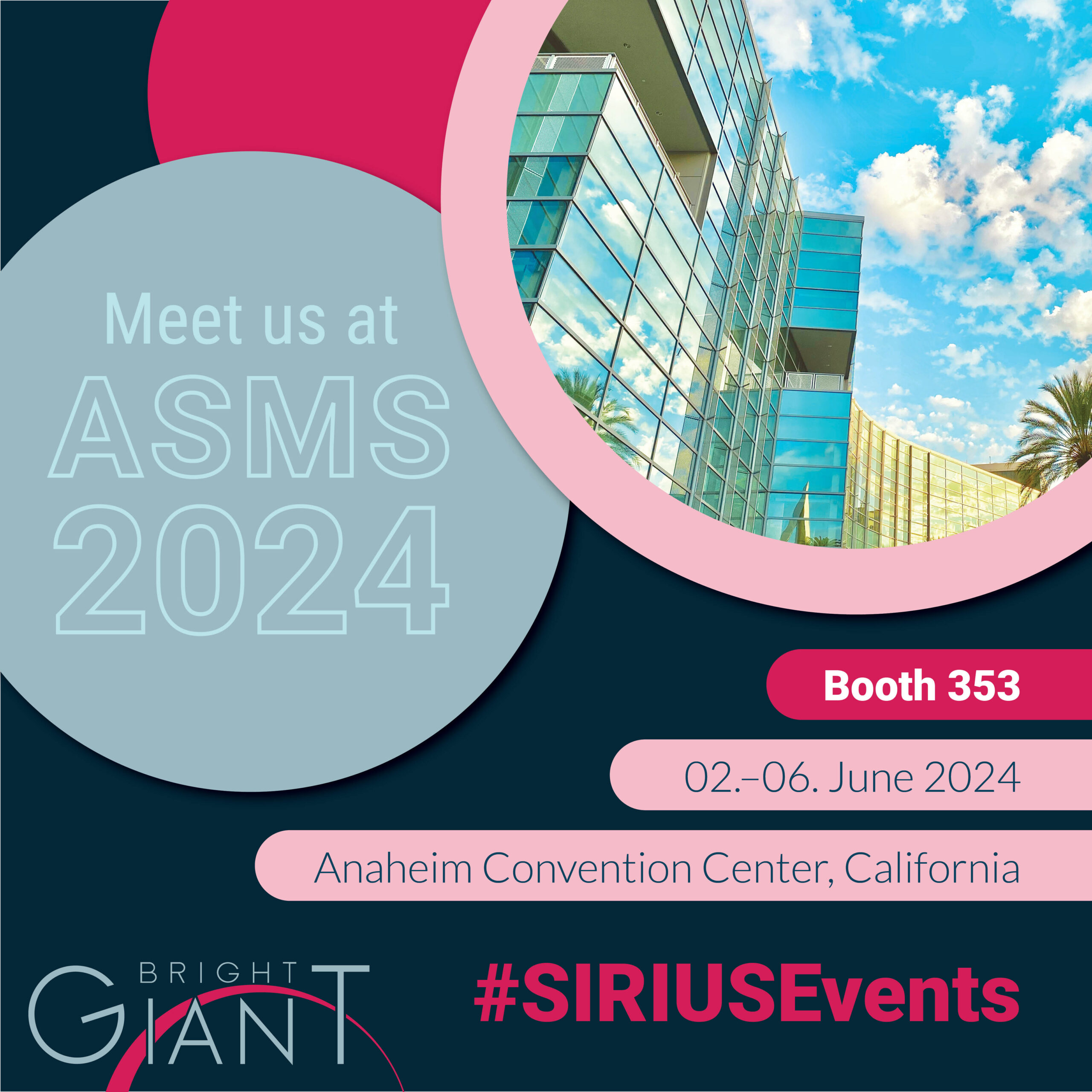 Take the opportunity to engage with our team during the poster session on Monday (Poster MP 419), the "Informatics: Metabolomics and Lipidomics" session on Tuesday morning or the workshop "Spectral Libraries for the Masses" on Tuesdayn afternoon. And don't miss to visit our Bright Giant booth 353 to experience live demos of SIRIUS and consult with our expert team.