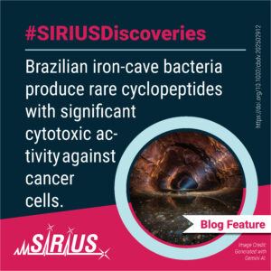 Brazilian iron-cave bacteria produce rare cyclopeptides with significant cytotoxic activity against cancer cells.
